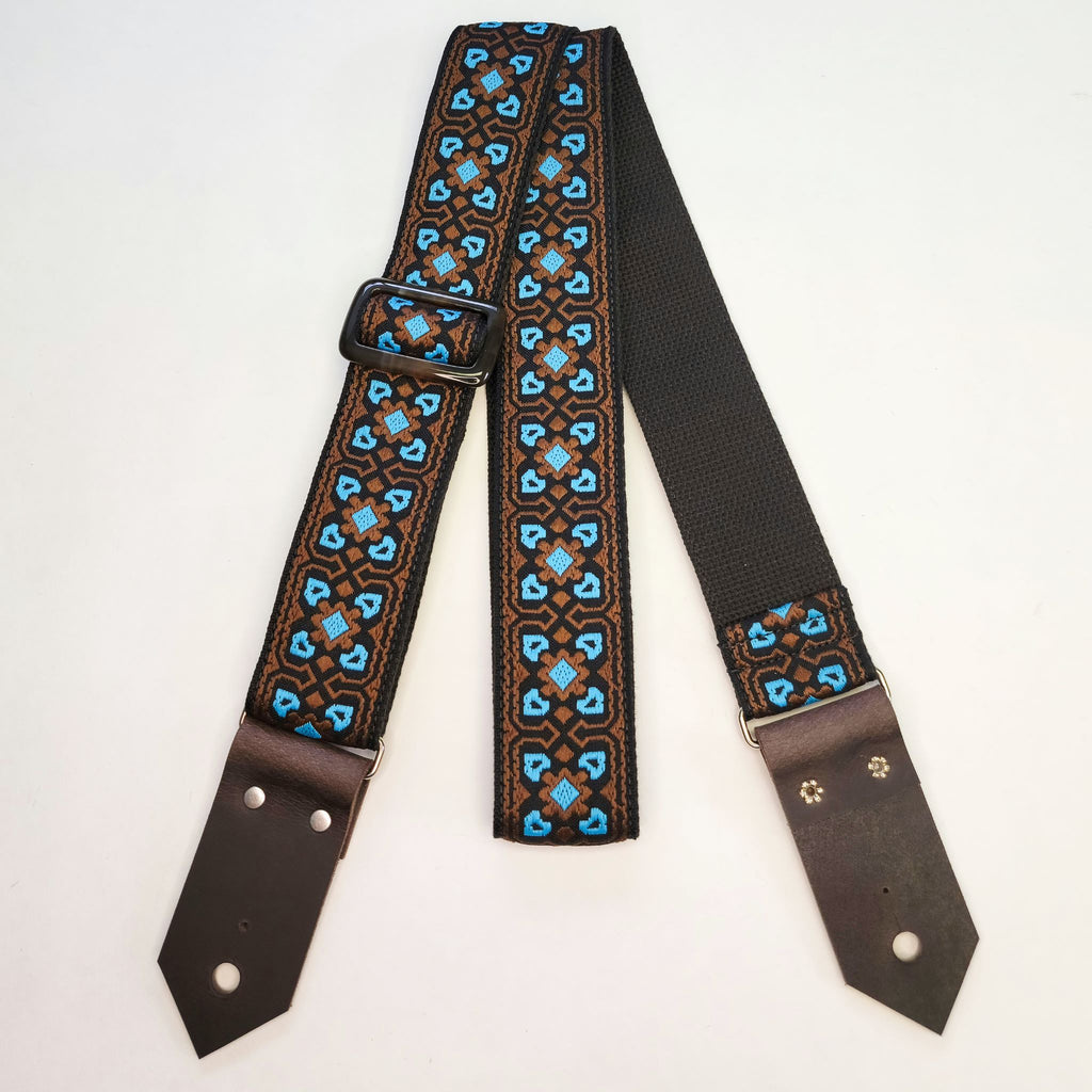 "Pluto" Guitar Strap - Cotton Backed