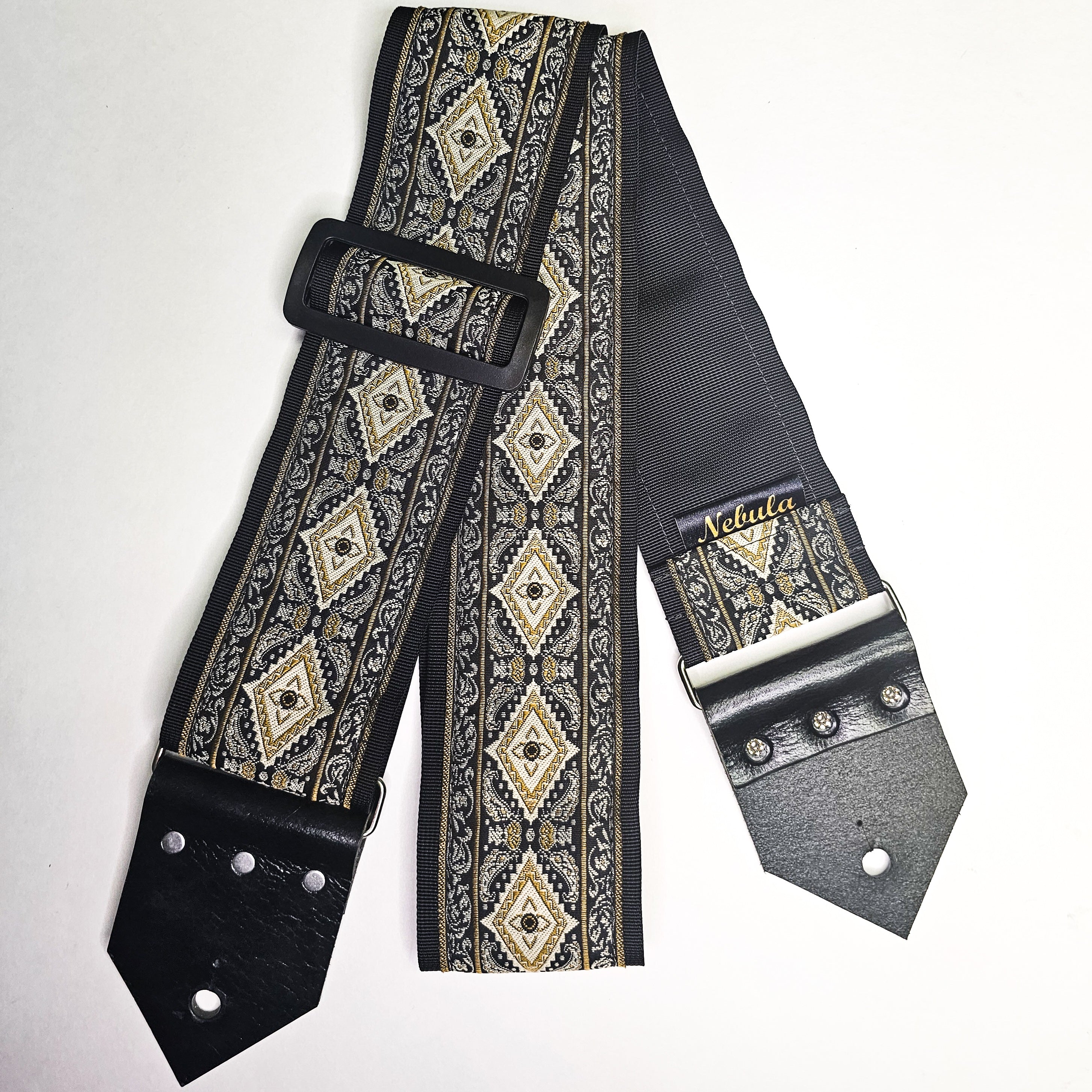 Selling Medusa Guitar Strap - Black and White Medusa Guitar Strap -Fits Electric Bass