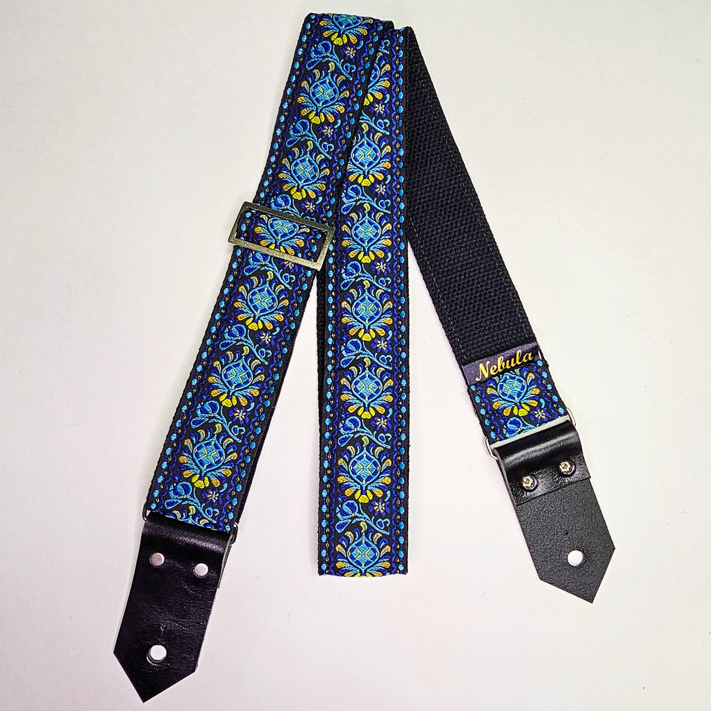 "Neptune" Guitar Strap - Cotton Backing