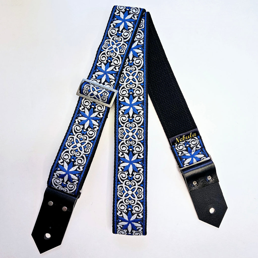 "Alcyone" Guitar Strap Cotton Backing