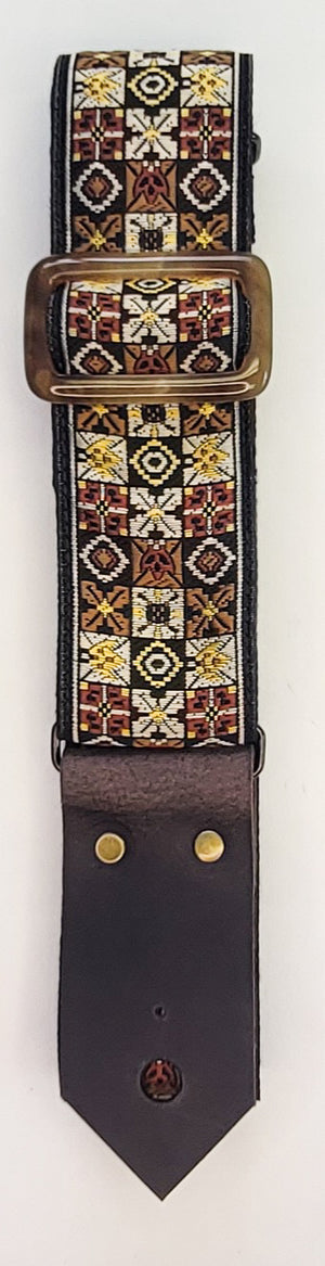 "Vega" Guitar Strap - Cotton Backed