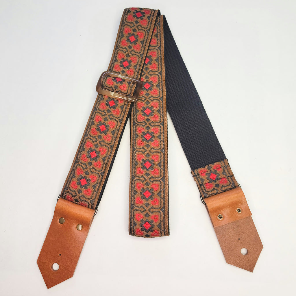 "Dune Sea" Guitar Strap - Cotton Backed