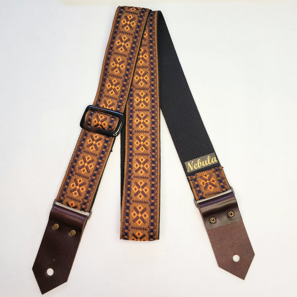 "Messier" Guitar Strap - Cotton Backing