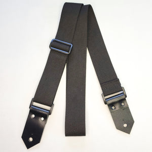 "Horizon" 2" Black Cotton Guitar Strap