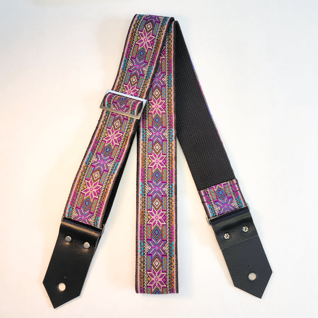 "Omega" Guitar Strap Cotton Backing