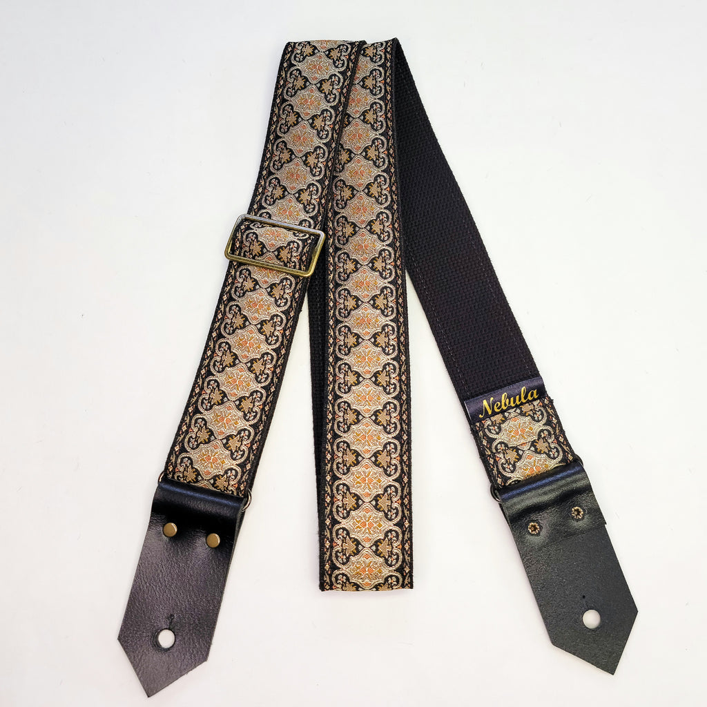 "Halcyon" Guitar Strap - Cotton Backing