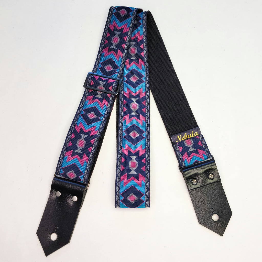 "Galaxy" Guitar Strap - Cotton Backing