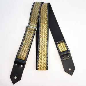 "Celestial Crown" Guitar Strap - Cotton Backing